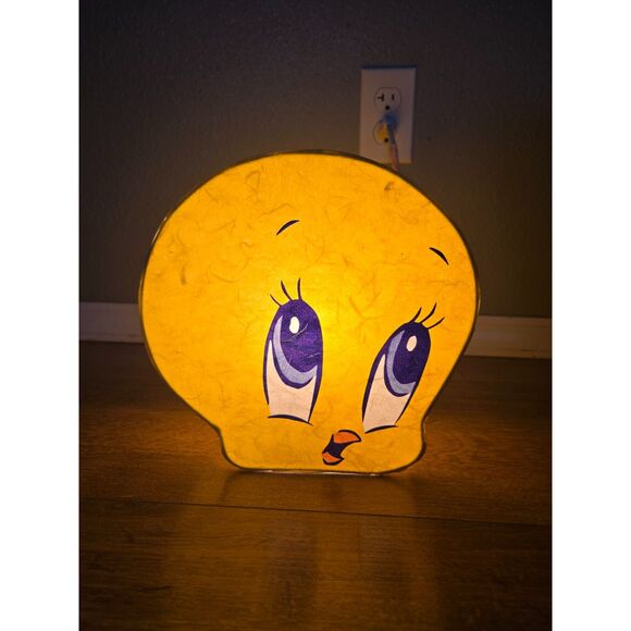 BABY LOONEY TUNES Vintage 2000 Tweety Bird Rice Paper Night Light-Tested/Works - Picture 1 of 13